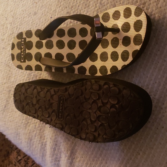 Coach wedge flip flops - Picture 2 of 2